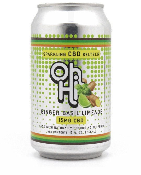 Ginger Basil Limeade Oh Hi CBD SELTZER